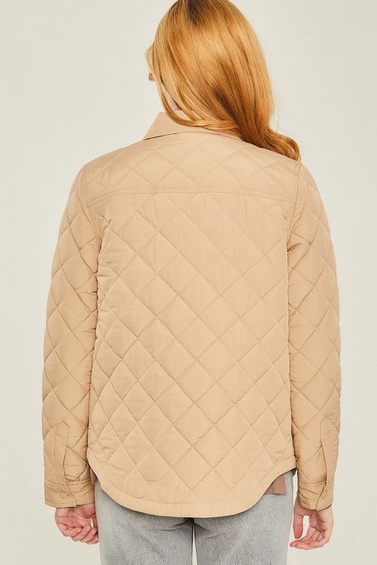 Woven Solid Bust Pocket Jacket