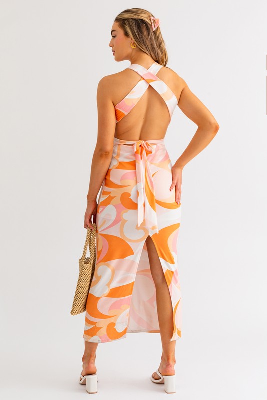 SLEEVELESS MIDI DRESS