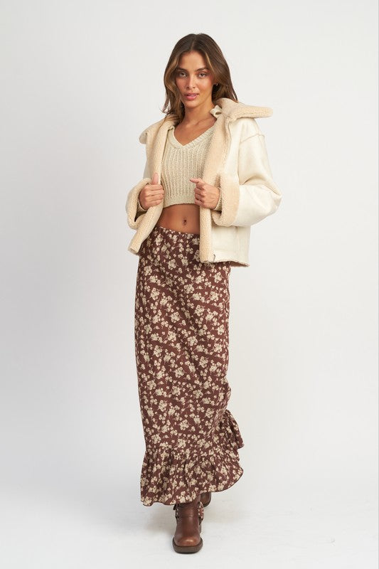 REVERSIBLE FUR CROPPED JACKET