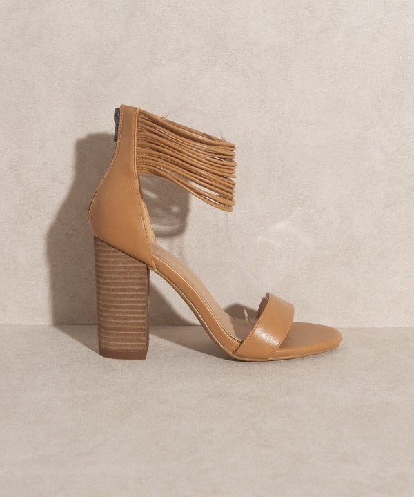 OASIS SOCIETY Blair Thick Ankle Strap Block Heel