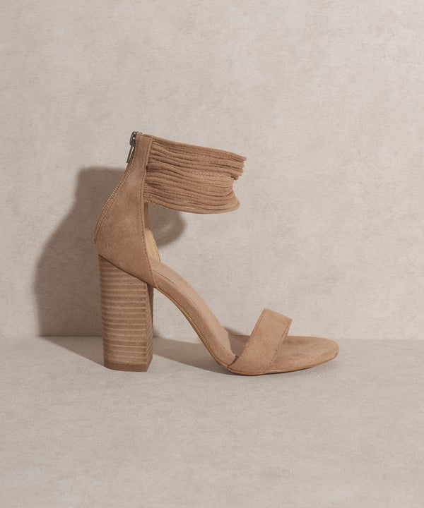 OASIS SOCIETY Blair Thick Ankle Strap Block Heel