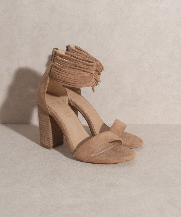 OASIS SOCIETY Blair Thick Ankle Strap Block Heel
