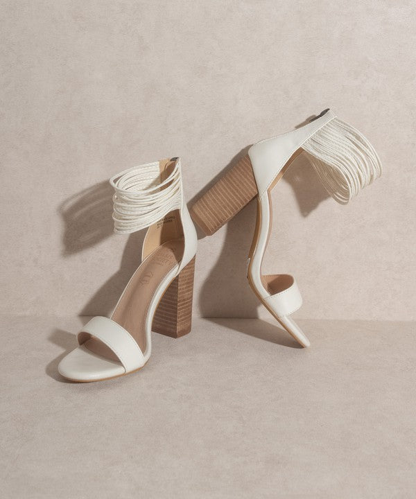 OASIS SOCIETY Blair Thick Ankle Strap Block Heel