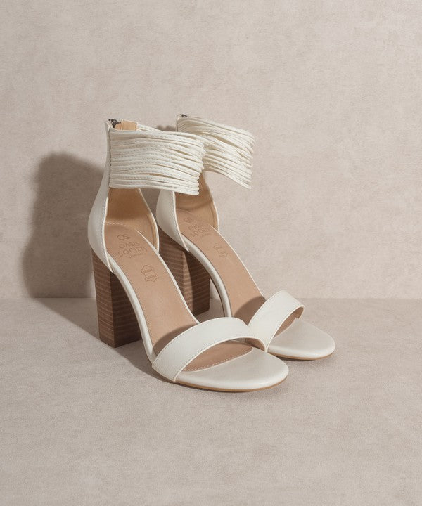 OASIS SOCIETY Blair Thick Ankle Strap Block Heel
