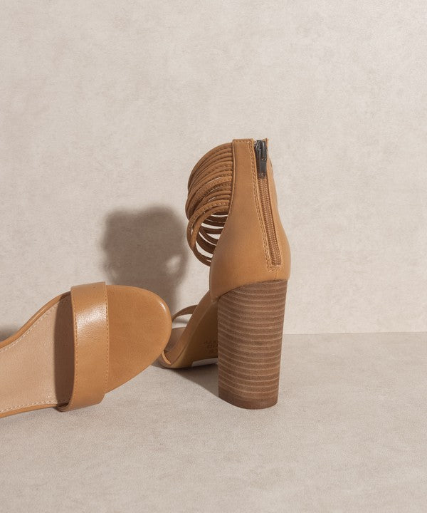 OASIS SOCIETY Blair Thick Ankle Strap Block Heel