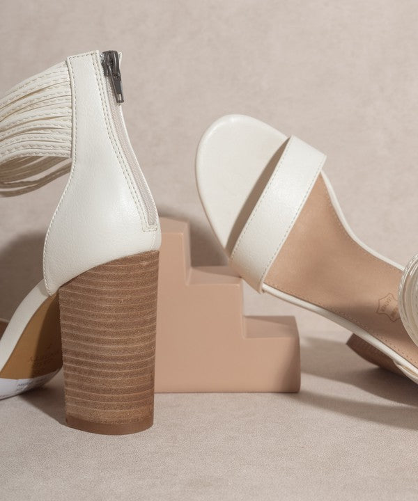 OASIS SOCIETY Blair Thick Ankle Strap Block Heel