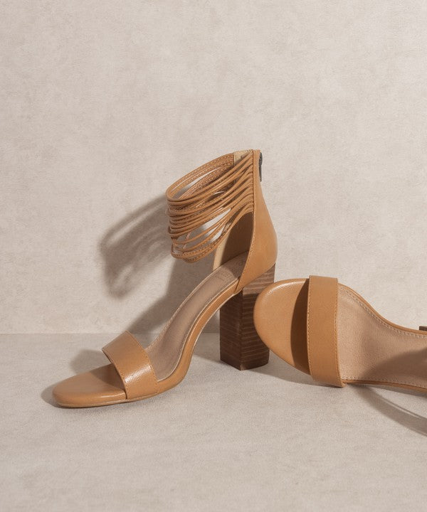 OASIS SOCIETY Blair Thick Ankle Strap Block Heel