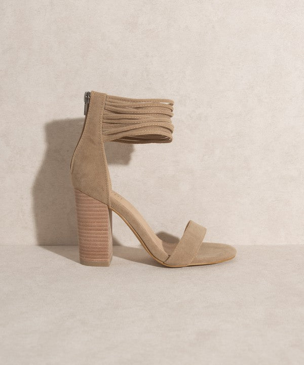 OASIS SOCIETY Blair Thick Ankle Strap Block Heel
