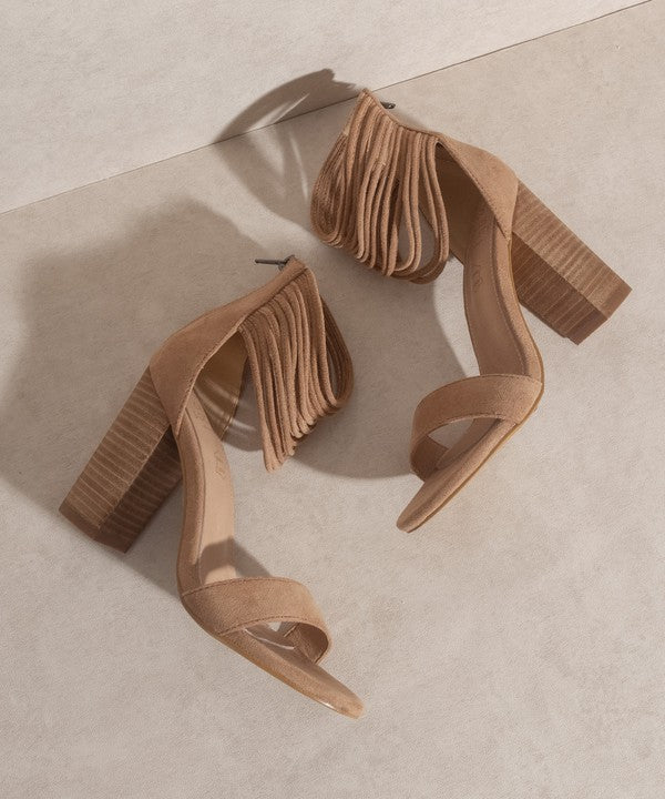 OASIS SOCIETY Blair Thick Ankle Strap Block Heel