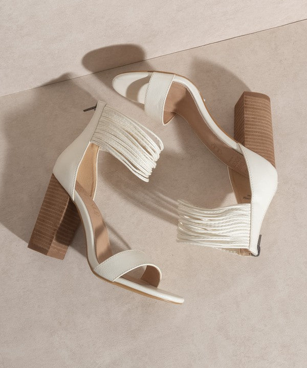 OASIS SOCIETY Blair Thick Ankle Strap Block Heel