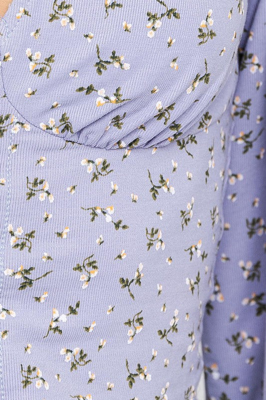 SAY SOMETHING LONG SLEEVE CROP TOP