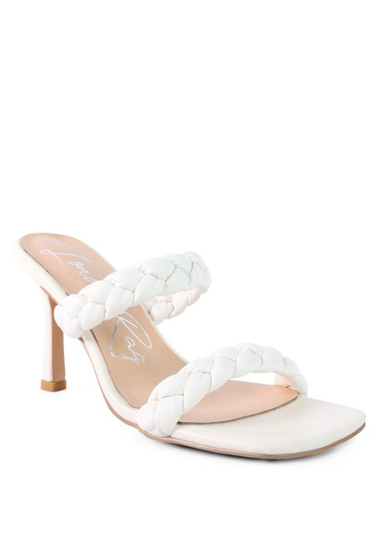 BELADONA BRAIDED STRAP MID HEEL SANDAL