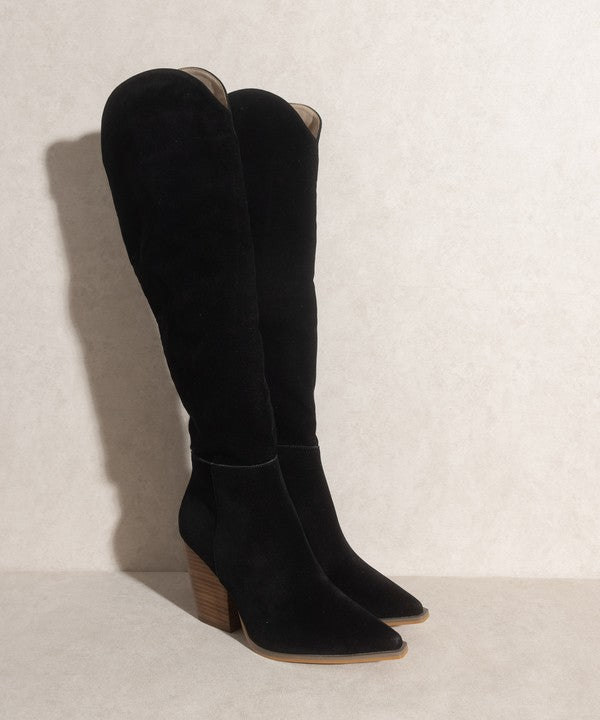 OASIS SOCIETY Clara Knee High Western Boots