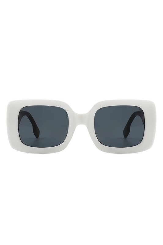 Square Retro Flat Top Fashion Sunglasses