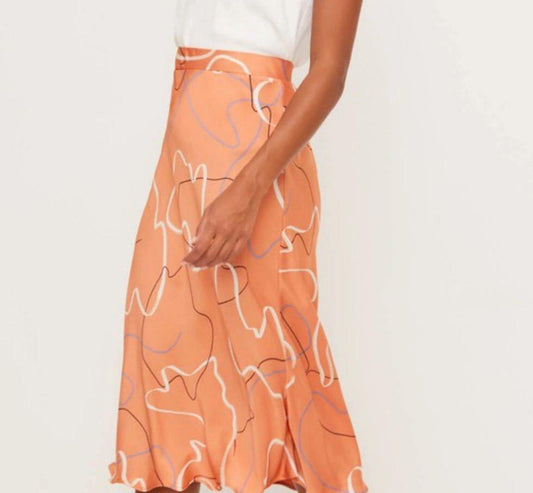 Barbados midi skirt - guavaberry