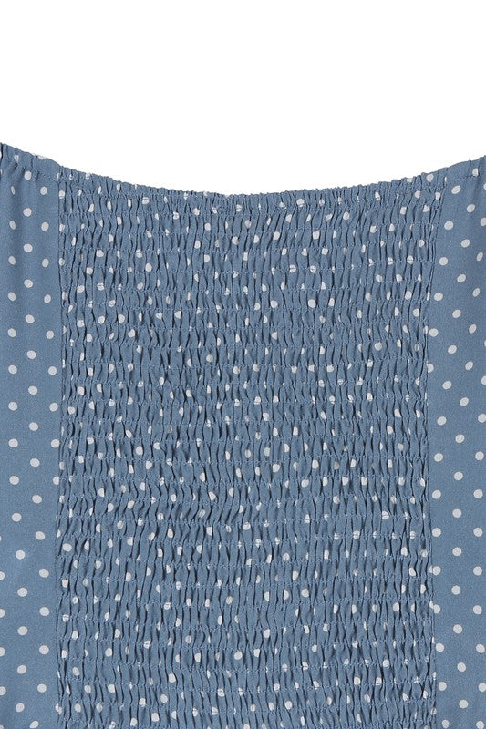 MY BLUE HEAVEN LONG SLEEVE CROP TOP