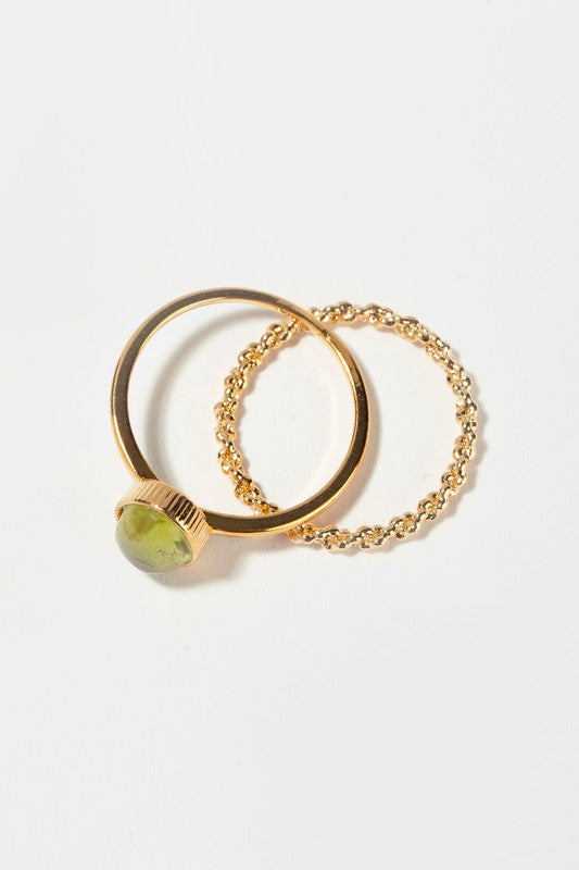 Stone ring set