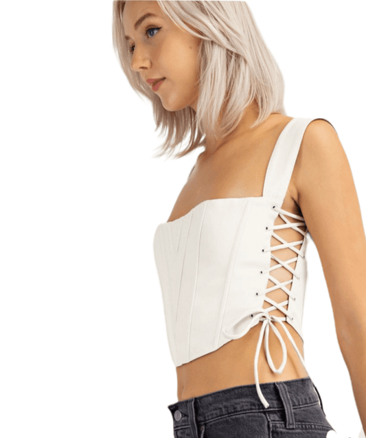 Florence crop top - guavaberry