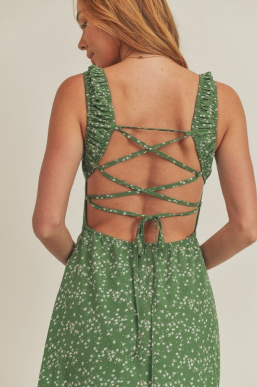 FLORAL FLORENCE MIDI DRESS