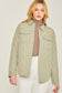 Woven Solid Bust Pocket Jacket