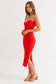 TUBE TWIST MIDI DRESS