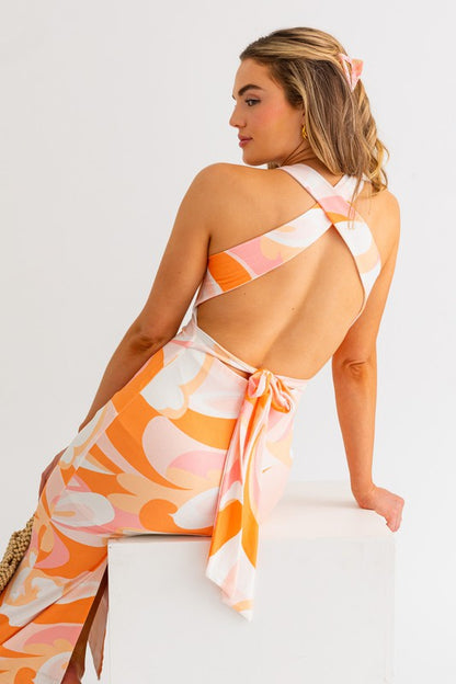 SLEEVELESS MIDI DRESS