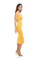 HAVANA FRONT CUT OUT MIDI DRESS WITH O-RING ACCENT