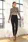 Mock neck lace up open back top