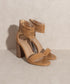 OASIS SOCIETY Blair   Thick Ankle Strap Block Heel