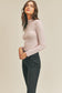 Lettuce Edge Long Sleeve Knit Top
