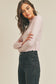 Lettuce Edge Long Sleeve Knit Top