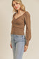 Ruched Lurex Sweater