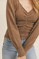Ruched Lurex Sweater