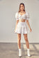 PICNIC TIME LACE TRIM DETAIL SKIRT