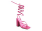 POLE DANCE LACE UP BLOCK HEELED SANDAL