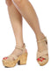 ULLA HIGH HEELED BLOCK SANDAL IN BLACK