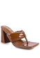 PHANTOM RUCHED HIGH HEELED THONG SANDALS