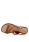 MONA RED FLAT SANDAL WITH ANKLE STRAP