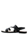 MONA RED FLAT SANDAL WITH ANKLE STRAP