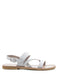 MONA RED FLAT SANDAL WITH ANKLE STRAP