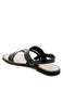 MONA RED FLAT SANDAL WITH ANKLE STRAP