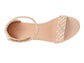 CARLA GOLD STACKED HEEL SANDAL