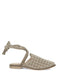 ASANTE CRISSCROSS BEADED VEIL VELVET MULES