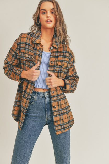 PLAID FLANNEL TOP