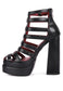 Rielle High Platfrom Cage Bootie Sandal