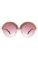 Women Round Irregular Rainbow Fashion Sunglasses