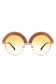Women Round Irregular Rainbow Fashion Sunglasses