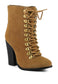 GOOSE FEATHER Antique High Heeled Ankle Boot