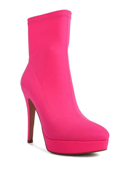 Patotie High Heeled Lycra Ankle Boot
