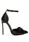DINGLES Green Bow Embellished Satin Stiletto